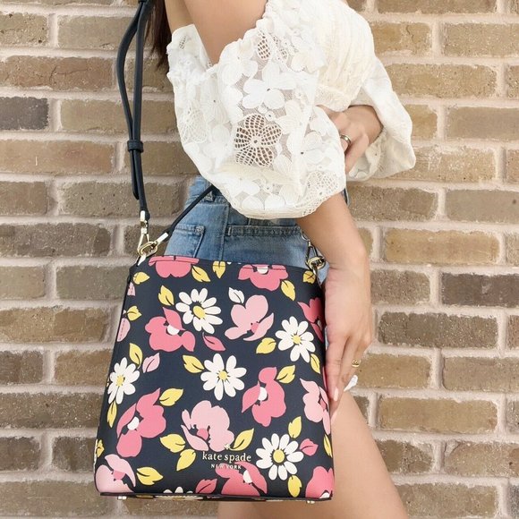 Kate Spade ♠️ Floral Satchel & Crossbody - Picture 10 of 10